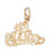 14k Yellow Gold #1 Sister Charm