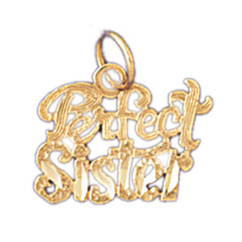 14k Yellow Gold Perfect Sister Charm