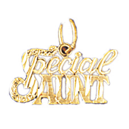 14k Yellow Gold Special Aunt Charm