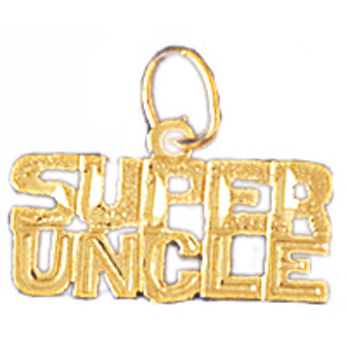 14k Yellow Gold Super Uncle Charm