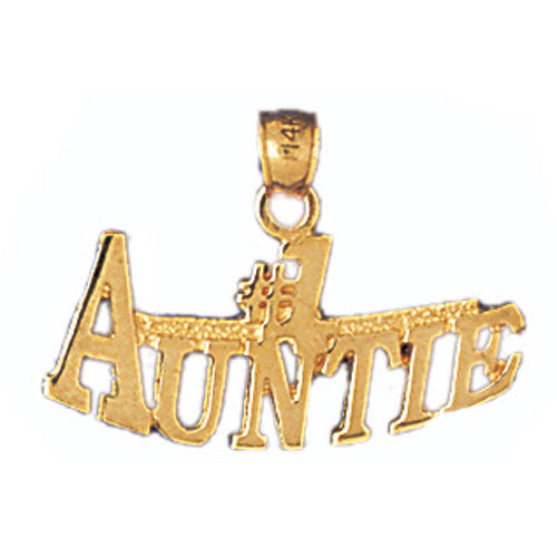14k Yellow Gold #1 Auntie Charm