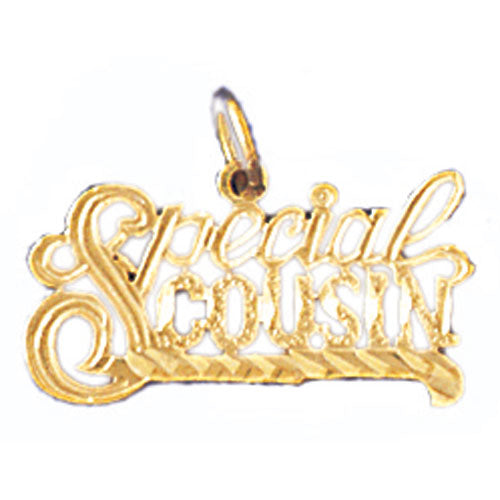 14k Yellow Gold Special Cousin Charm