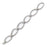 Sterling Silver Rhodium Plated Link Bracelet with safety clasp