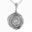 Sterling Silver Rhodium Plated and CZ Multi-Circular Pendant