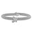 Sterling Silver Rhodium Plated and Butterfly CZ Bangle