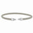 Sterling Silver Rhodium Plated with CZ Slip On Bangle