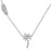 Sterling Silver Rhodium Plated with Palm Tree and Sandal Necklace