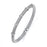 Sterling Silver Rhodium Plated and 5 stations of CZ Bangle