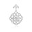 Sterling Silver Rhodium Plated and CZ Fashion Necklace